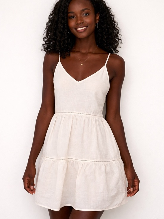 Old Navy Dresses & Skirts - Old Navy Cream Colour Camisole V-neck 100% rayon.